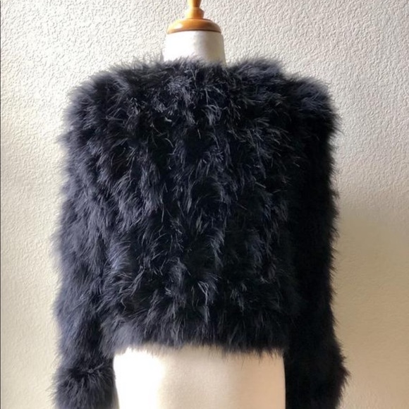 Sold Elsewhere::: Vintage Maribou Jacket 1990’s - Picture 7 of 15